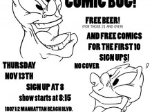 Open Mic Stand Up Comedy at The Comic Bug – Thursday, Nov 18th